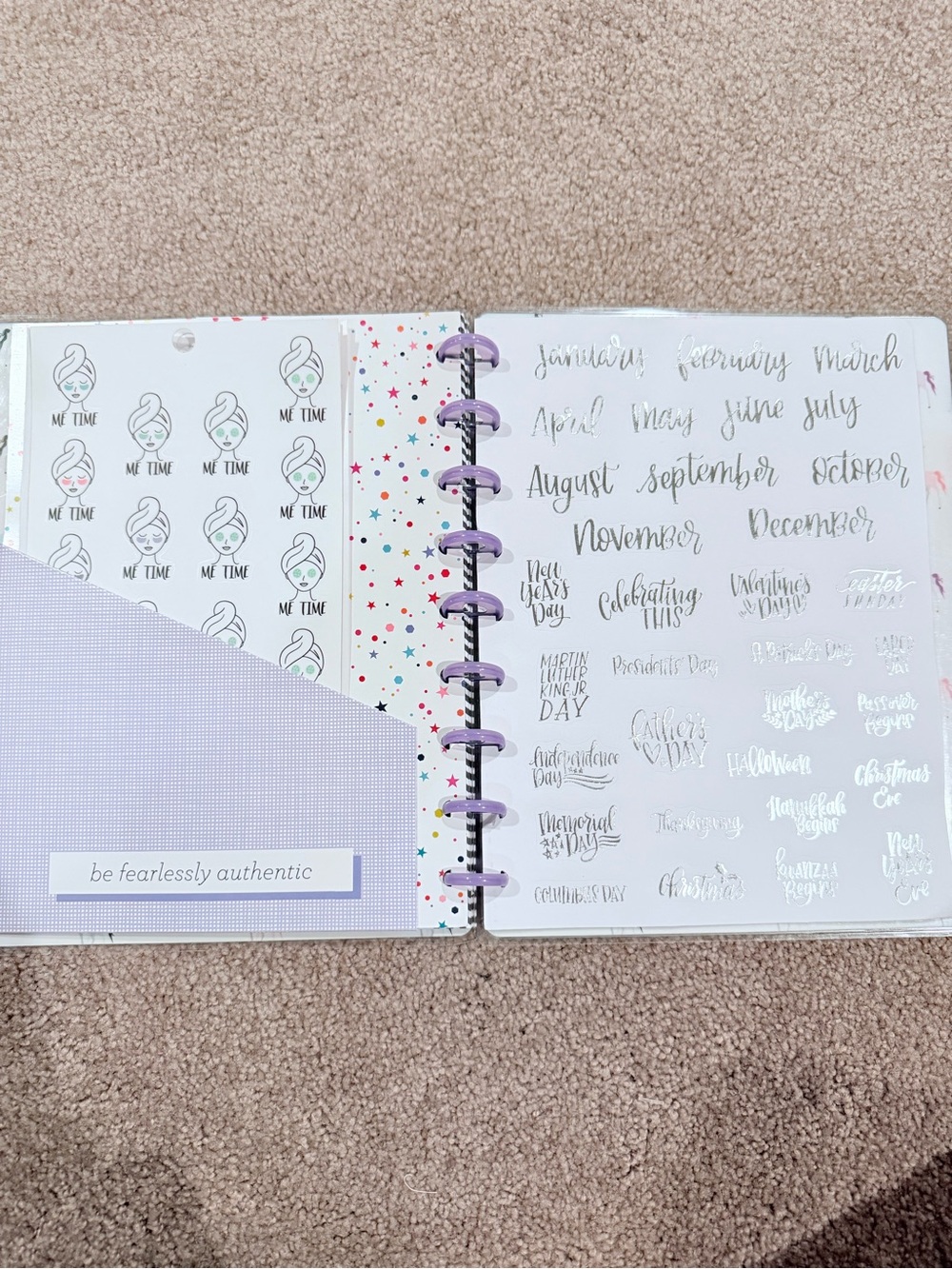 Happy Planner BIG Wellness Health Planner Bundle Stickers Purple Discs - Picture 13 of 13